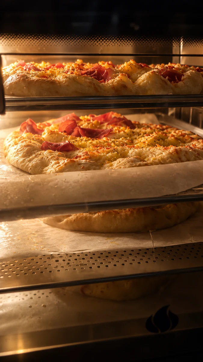 Focaccias da TEMPÃO saindo do forno